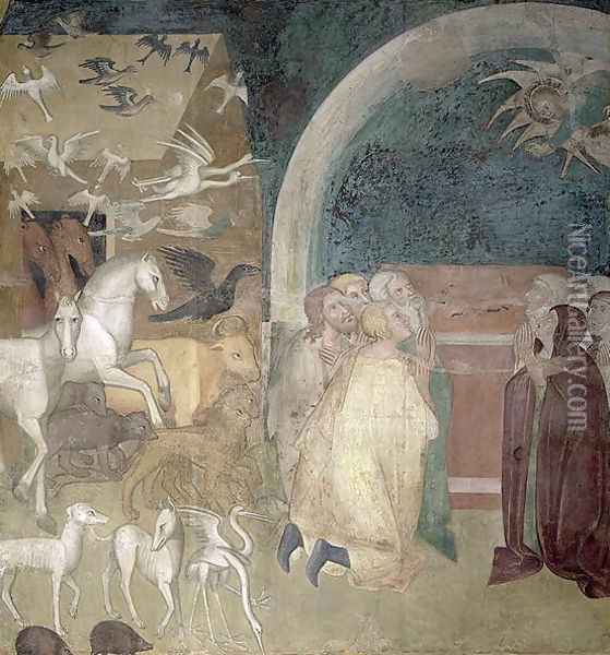 Leaving the Ark 1356-67 Oil Painting - Manfredi de Battilor Bartolo Di Fredi Fredi