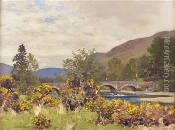 Loch Fyne, Near Douglas Bridge Oil Painting - George Houston
