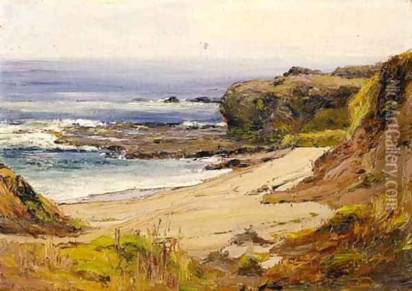 Mussel Rocks, Laguna Oil Painting - Anna Althea Hills