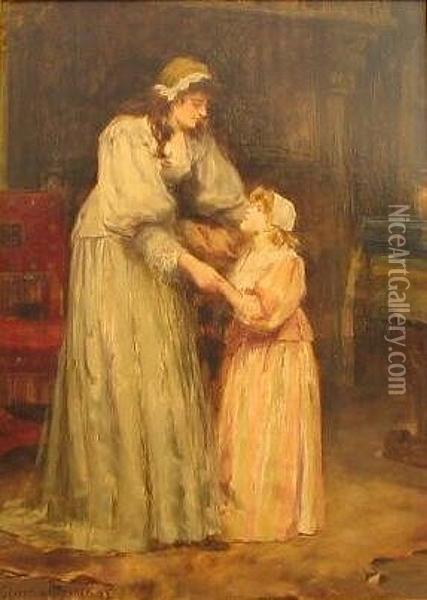 A Morning Greeting Oil Painting - Georges Sheridan Knowles