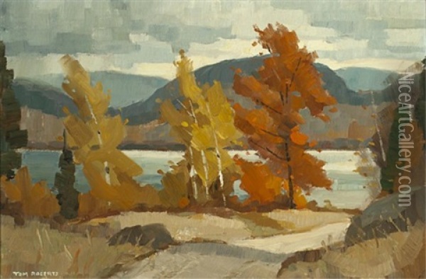 Clearing Weather, Autumn Oil Painting - Tom Robertson