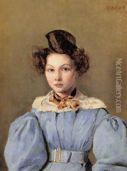 Marie Louise Sennegon, 1831 Oil Painting - Jean-Baptiste-Camille Corot