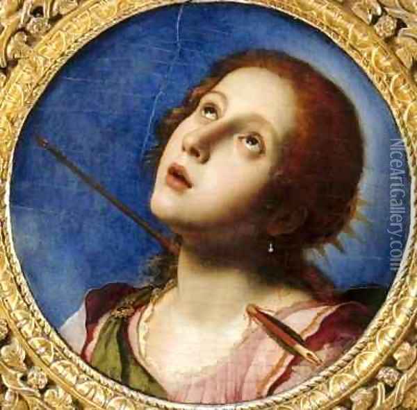 St Christina Oil Painting - Carlo Dolci