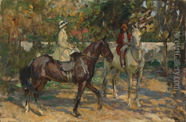 The Morning Ride Oil Painting - John Lavery