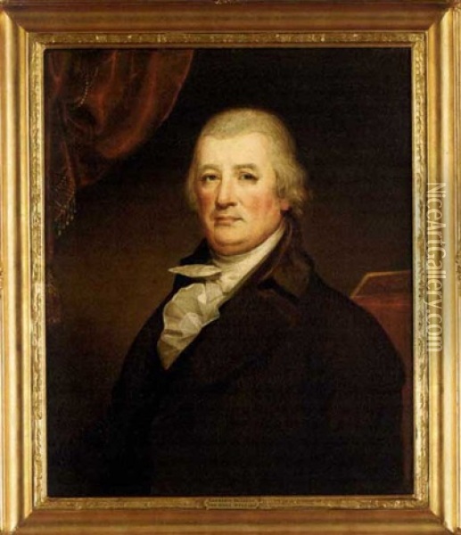 Portrait Of Lawrence Herbert Oil Painting - Bass Otis