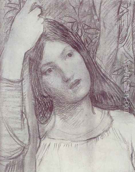Study of a Girl 1908 Oil Painting - John William Waterhouse