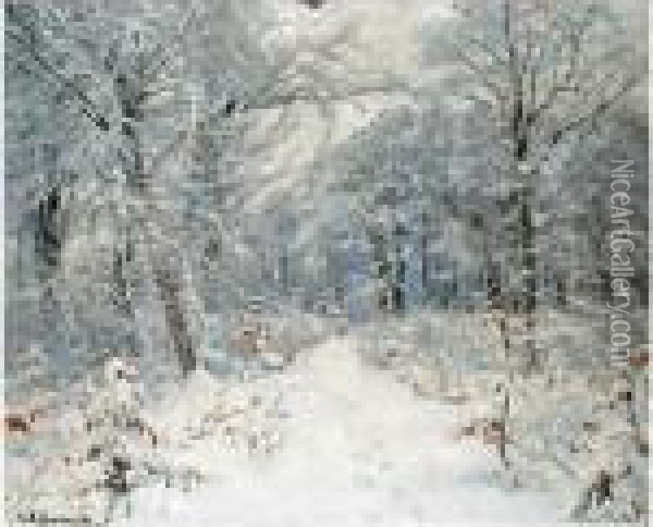 Vinterlandskab (winter Landscape) Oil Painting - Hans Anderson Brendekilde
