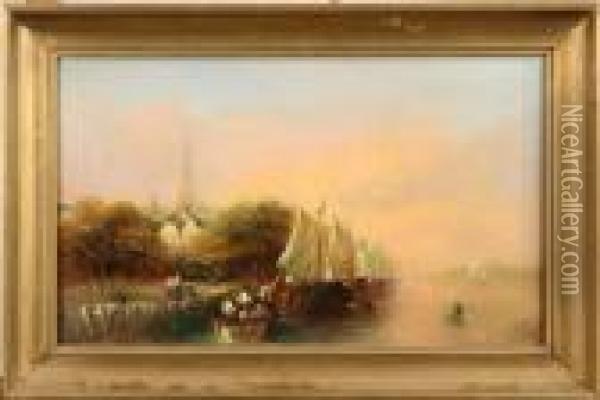 Fortojda Batar, Signerad Clifford Montague Oil Painting - Clifford Montague