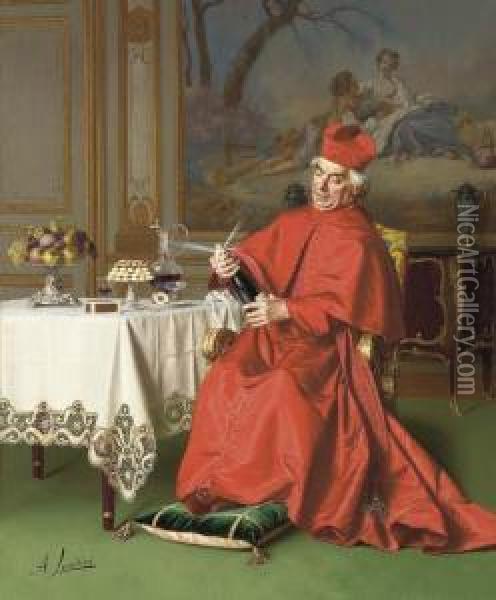 The Cardinal's Pleasure Oil Painting - Andrea Landini