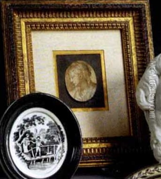 Head Of A Pensive Woman Oil Painting - Carlo Maratta