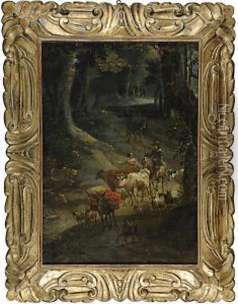 Scena Pastorale Oil Painting - Rembrandt Van Rijn