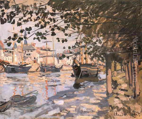 The Seine At Rouen 1872 Oil Painting - Claude Oscar Monet