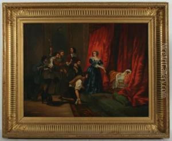Historienszenen Nach Shakespeare Oil Painting - Edward Matthew Ward