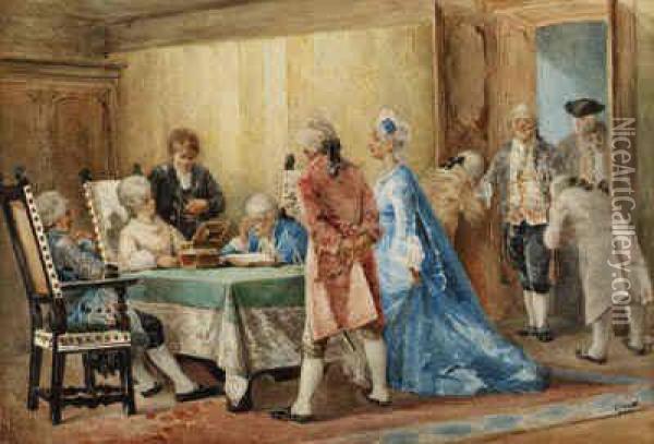 The Marriage Settelment Oil Painting - Galeazzo Campi