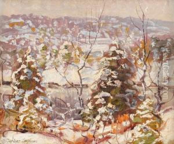 Winter Landscape Oil Painting - George Gardner Symons