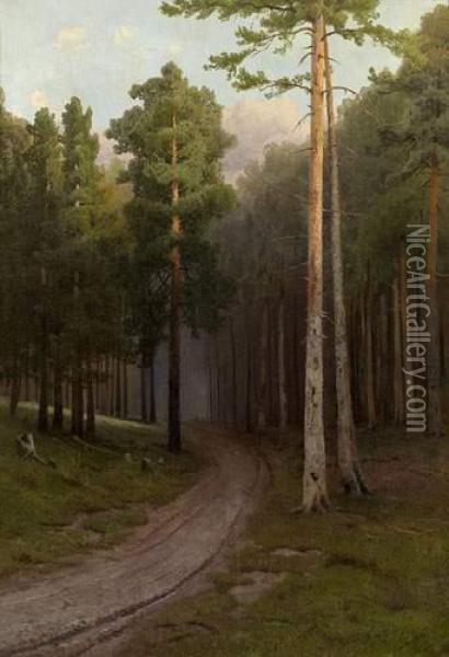 Woodland Oil Painting - Arsenii Ivanovich Meshcherskii