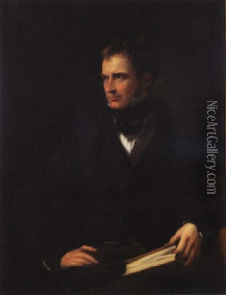 Portrait Of John Job Rawlinson Oil Painting - James Lonsdale
