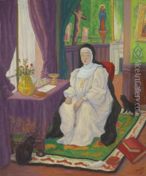 La Religieuse Oil Painting - Paul-Elie Ranson