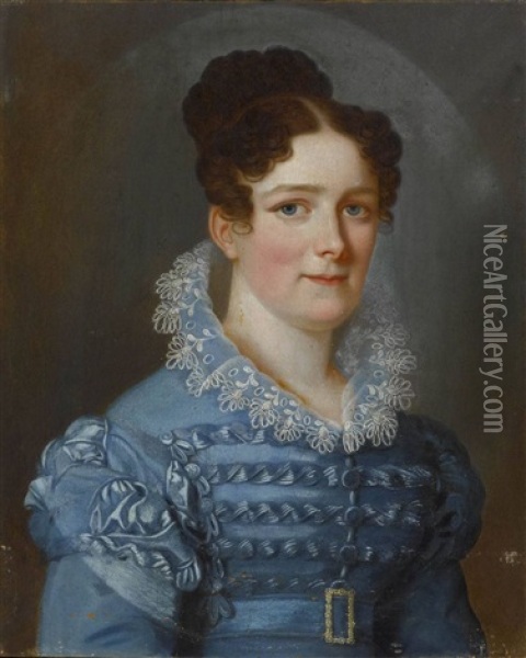 Friederike Dorothea Von Baden Oil Painting - Franz Seraph Stirnbrand