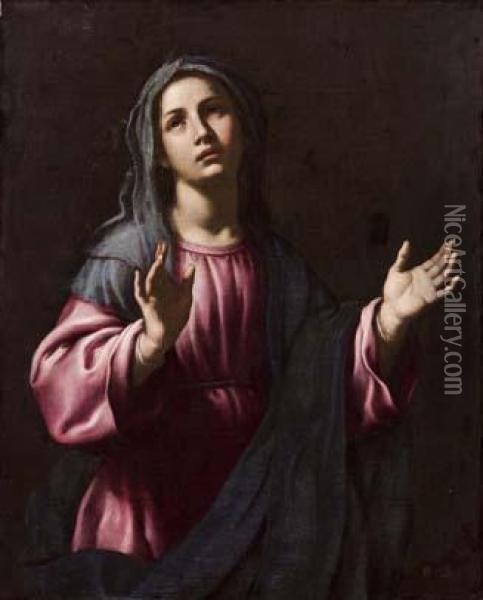 Madonna Oil Painting - Rutilio Manetti
