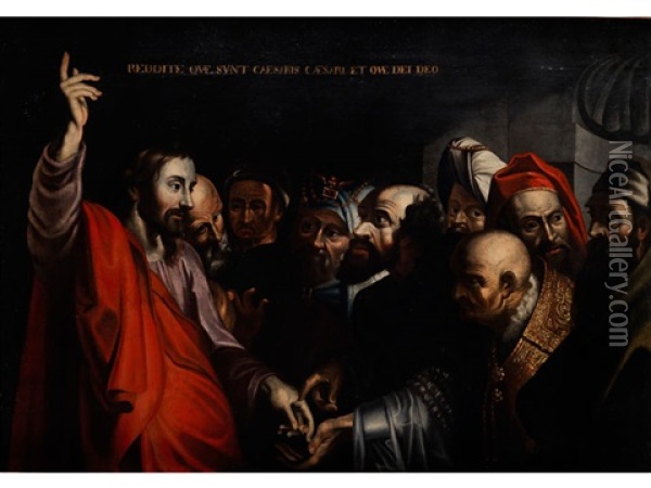 Der Zinsgroschen Oil Painting -  Caravaggio