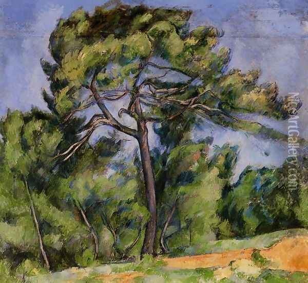 The Great Pine2 Oil Painting - Paul Cezanne