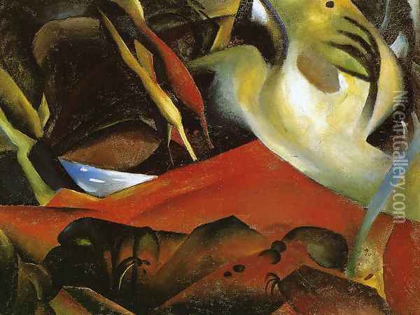 The Storm (Der Sturm) 1911 Oil Painting - August Macke