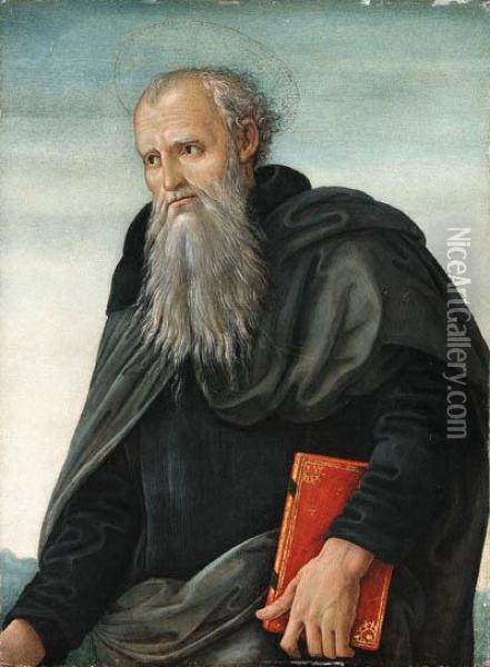 Saint Anthony Abbot Oil Painting - Master Of Santo Spirito