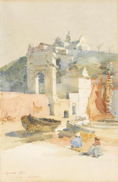 Ancona Oil Painting - Charles John Watson