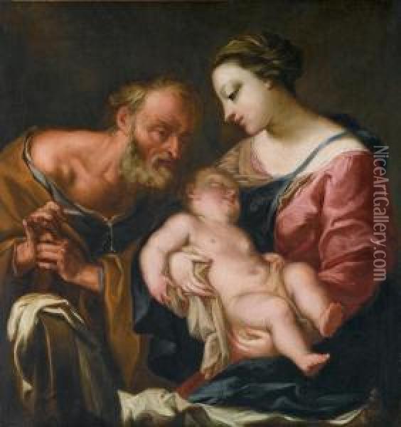 Sacra Famiglia Oil Painting - Antonio Bellucci