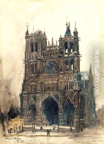 La Cathedrale d'Amiens Oil Painting - Frank Myers Boggs