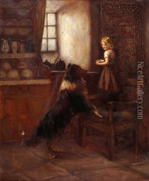 Mother Hen Oil Painting - Henry John Dobson