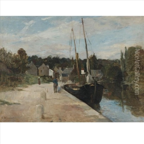 Rosbras, Finistere Or Riviere De Pont-aven A Rosbras Oil Painting - Berthe Morisot