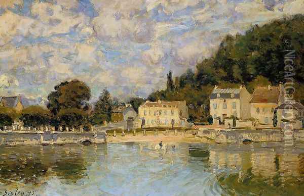 Horses being Watered at Marly-le-Roi Oil Painting - Alfred Sisley