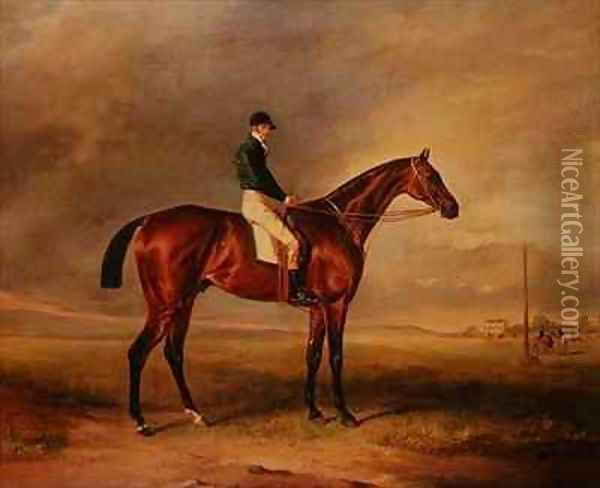 Priam, a bay racehorse ridden by Sam Day Oil Painting - John Snr Ferneley