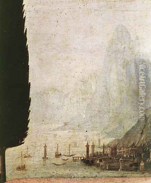 Annunciation (detail 4) 1472-75 Oil Painting - Leonardo Da Vinci
