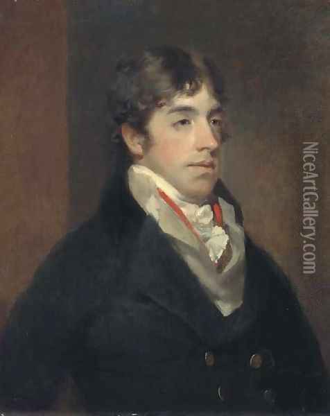 Portrait of a gentleman Oil Painting - John James Masquerier