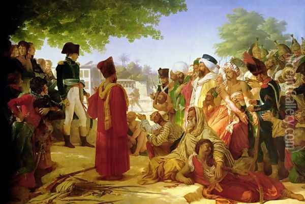 Napoleon Bonaparte 1769-1821 Pardoning the Rebels at Cairo Oil Painting - Baron Pierre-Narcisse Guerin