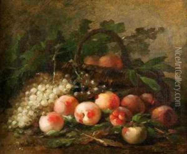 Fleurs Et Fruits Oil Painting - Hubert Bellis