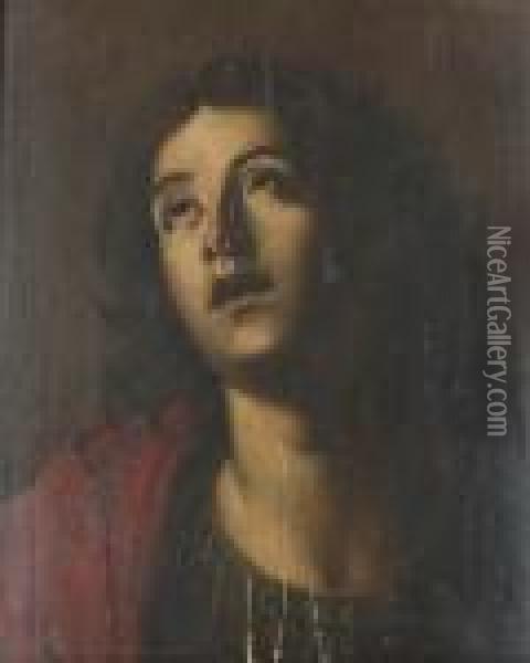 Der Junger Johannes In Kontemplation. Oil Painting - Guido Reni