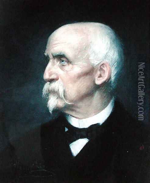 Henri of Orleans (1822-97) Duke of Aumale, 1893 Oil Painting - Henri Cain