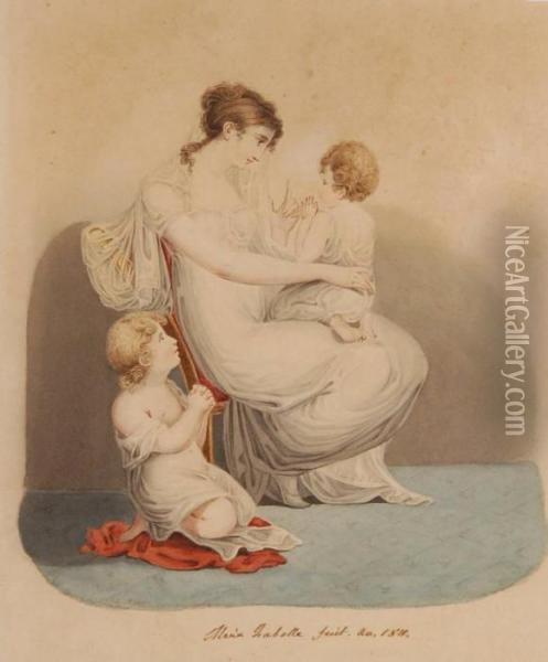 Classical Woman And Children 