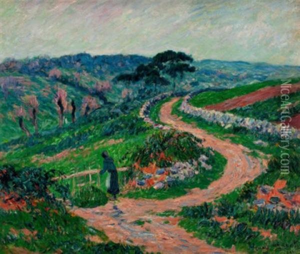 Paysage Oil Painting - Henry Moret
