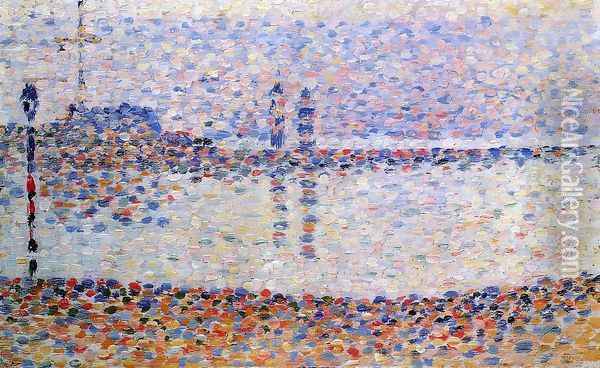 Study for 'The Channel at Gravelines' 1 Oil Painting - Georges Seurat