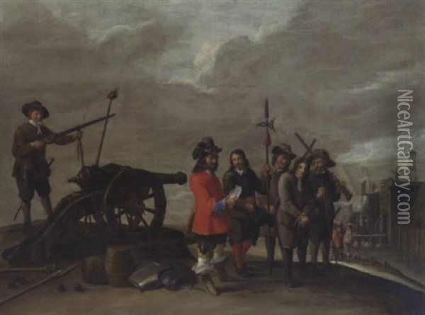 Kriegsbild Oil Painting - Thomas Van Apshoven