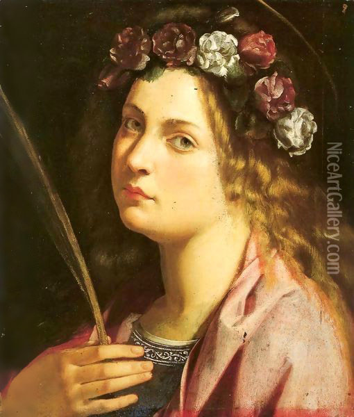 Female Martyr Oil Painting - Gentile Da Fabriano