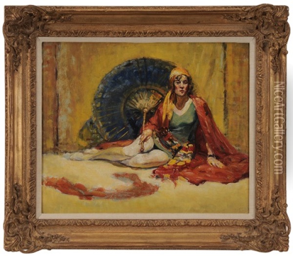 Miss Searles, Professional Model Oil Painting - Albert Jean Adolphe