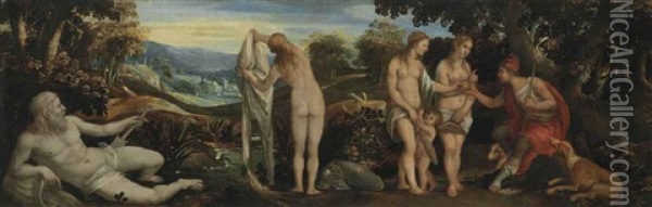 The Judgment Of Paris Oil Painting - Paolo Fiammingo