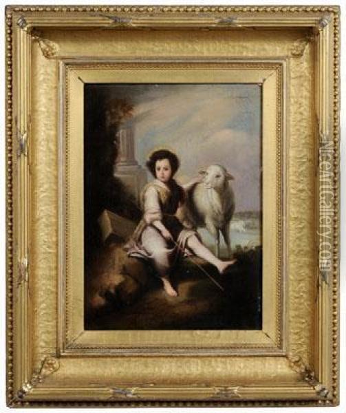 The Good Shepherd Oil Painting - Edward Chalmers Leavitt
