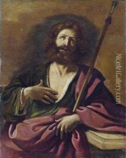 Thomas The Apostle Oil Painting - Guercino